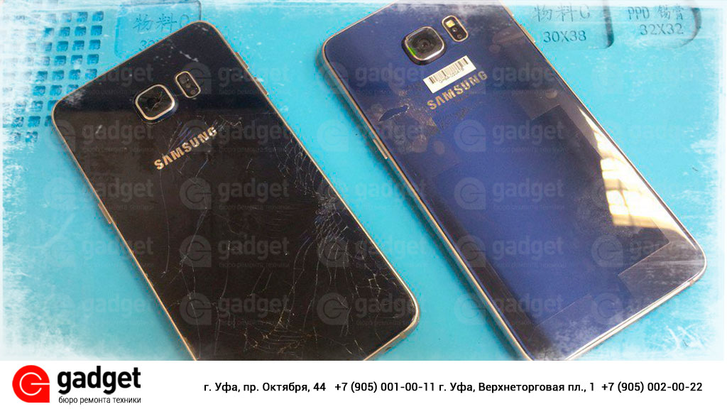замена крышки Samsung S6 Edge Plus